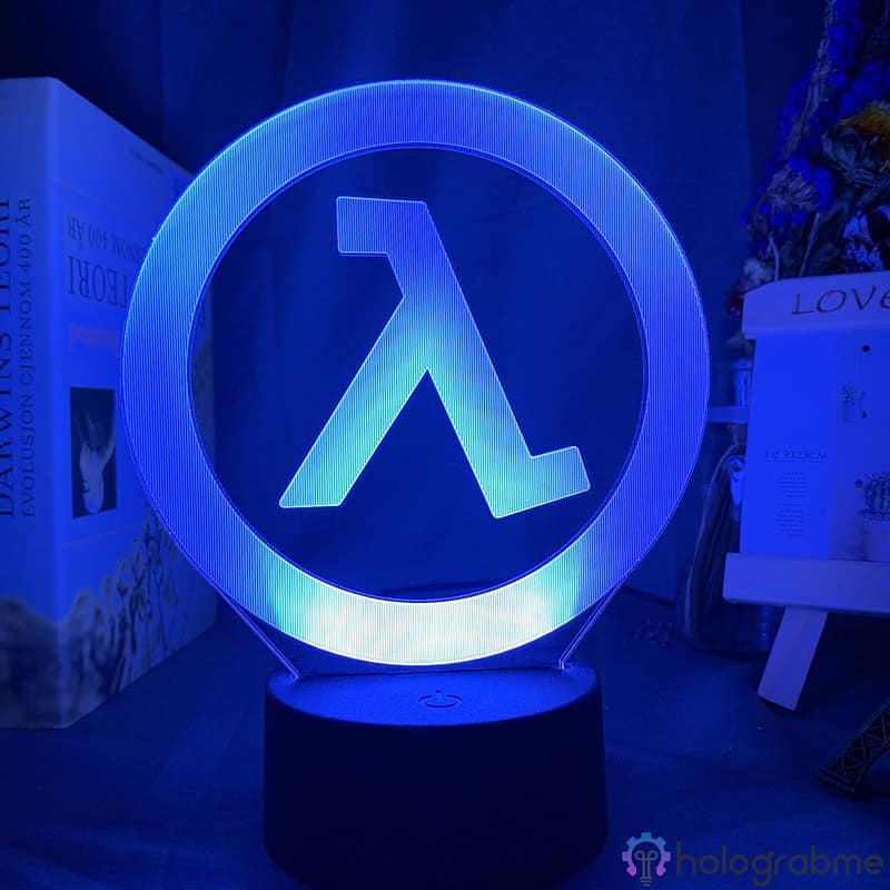 Lampe 3D Half Life Logo 5