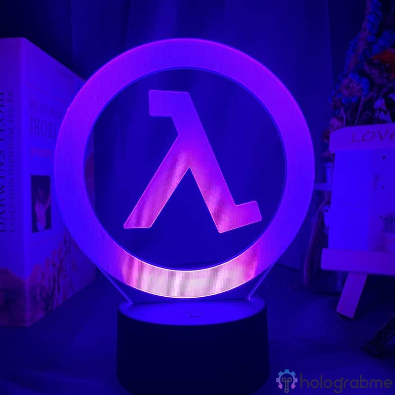 Lampe 3D Half Life Logo 6