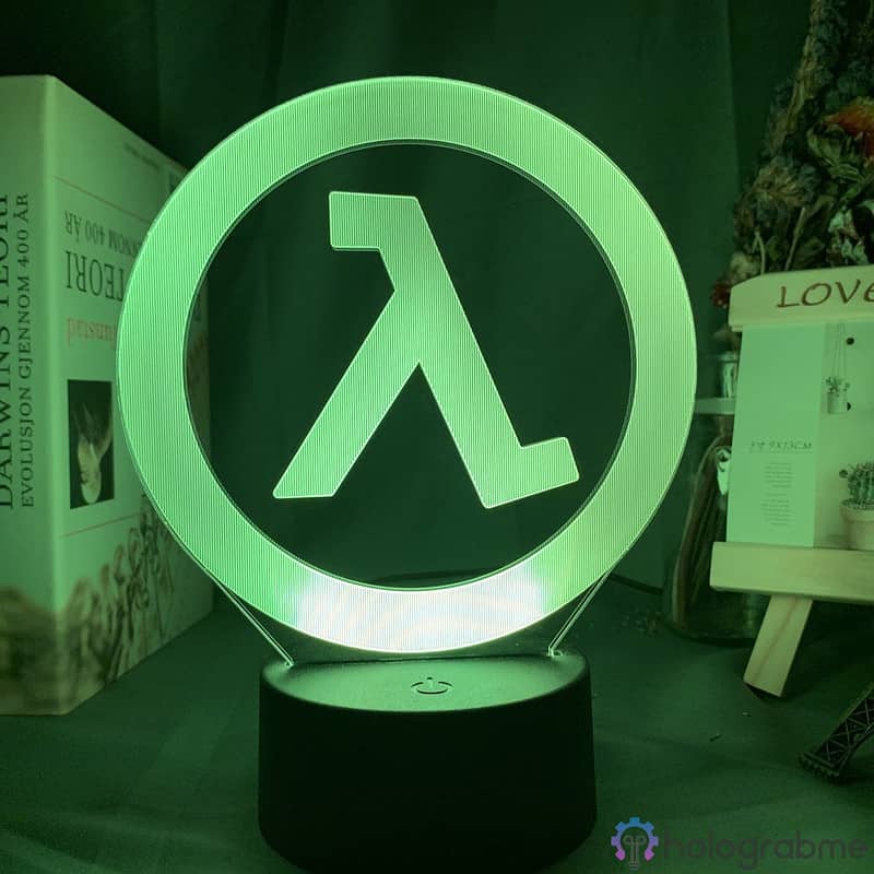 Lampe 3D Half Life Logo 7