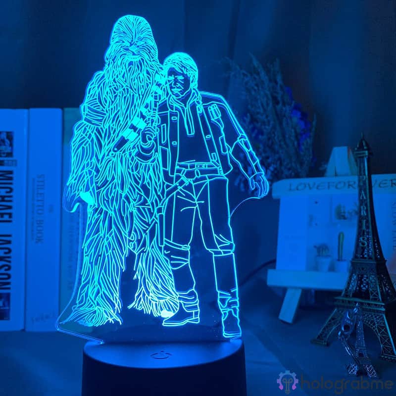 Lampe 3D Han Solo Chewbacca 2