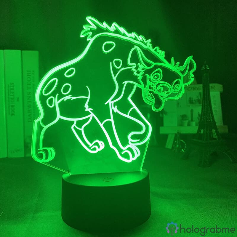 Lampe 3D Hyene Roi Lion 3