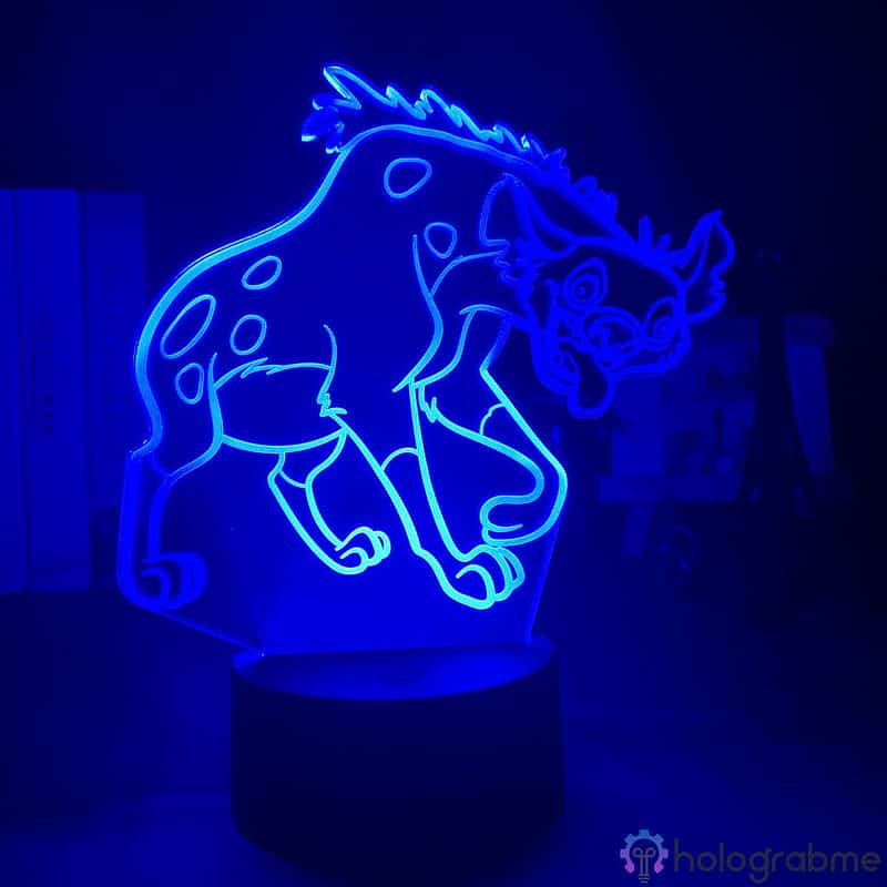 Lampe 3D Hyene Roi Lion 4