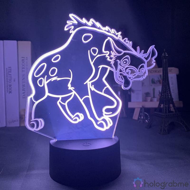 Lampe 3D Hyene Roi Lion 5