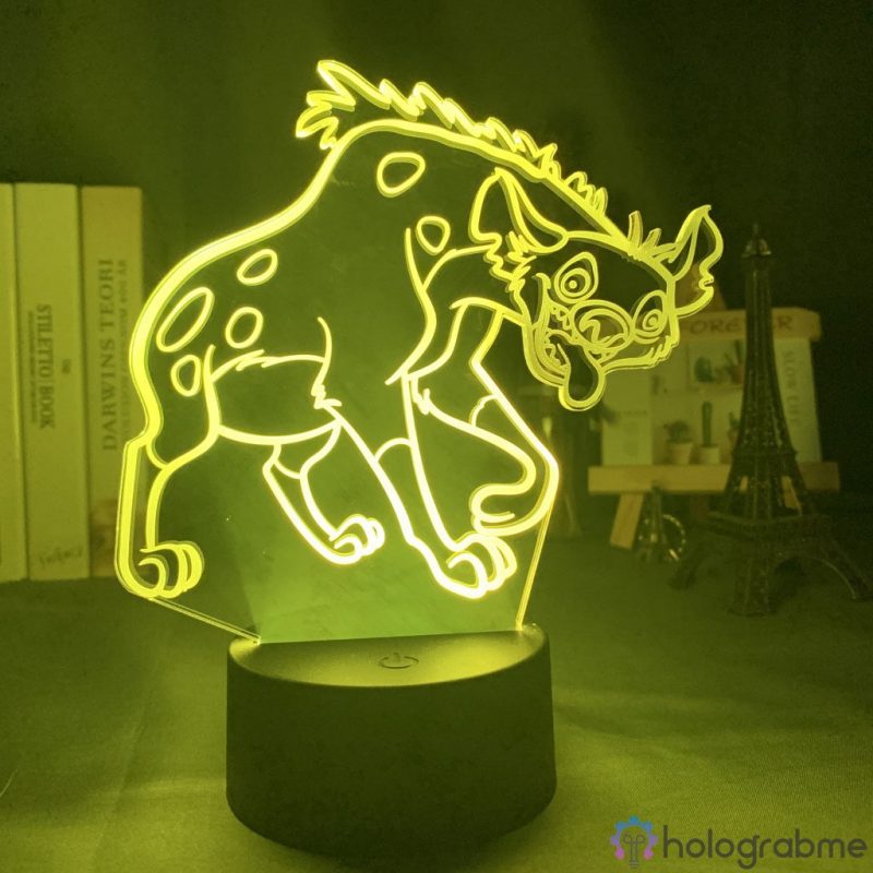 Lampe 3D Hyene Roi Lion 6