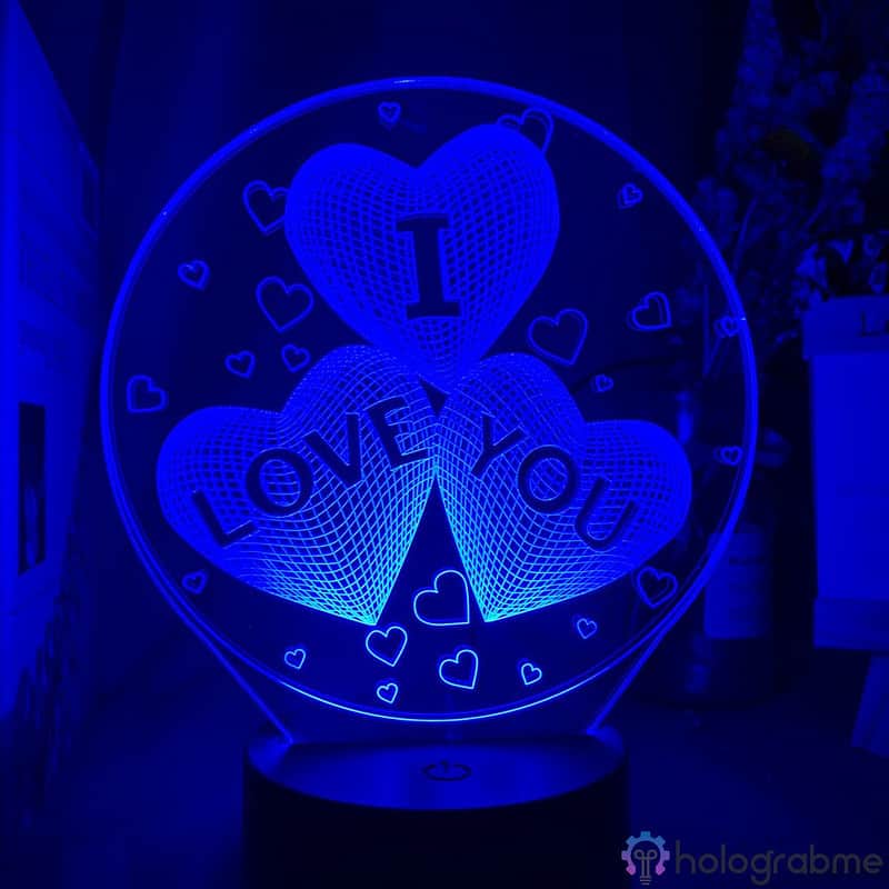Lampe 3D I love you 3