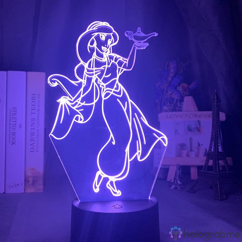 Lampe 3D Jasmine Disney 5