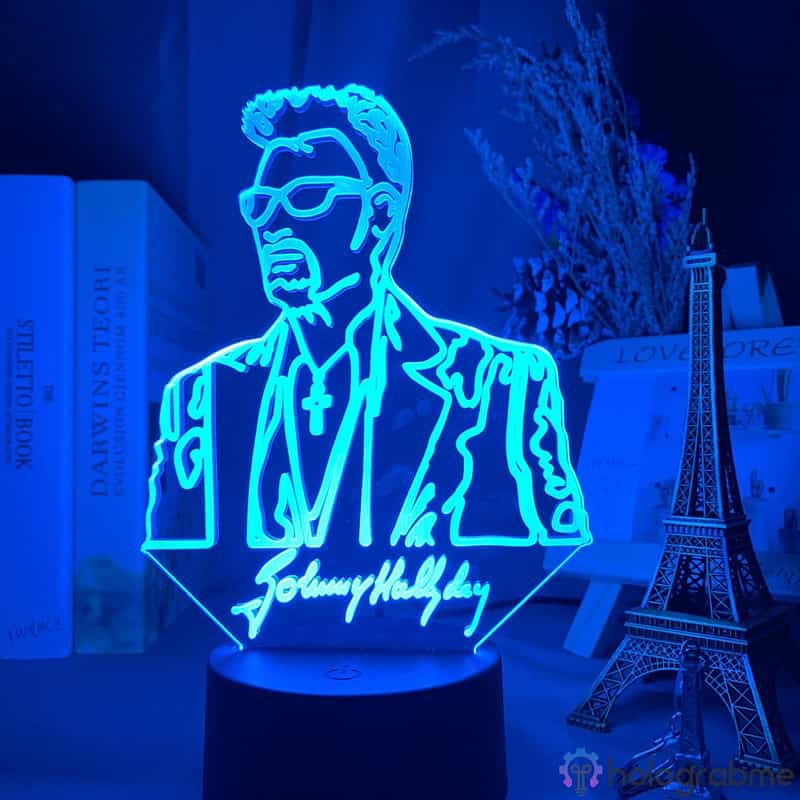 Lampe 3D Johnny Hallyday Jeune 1