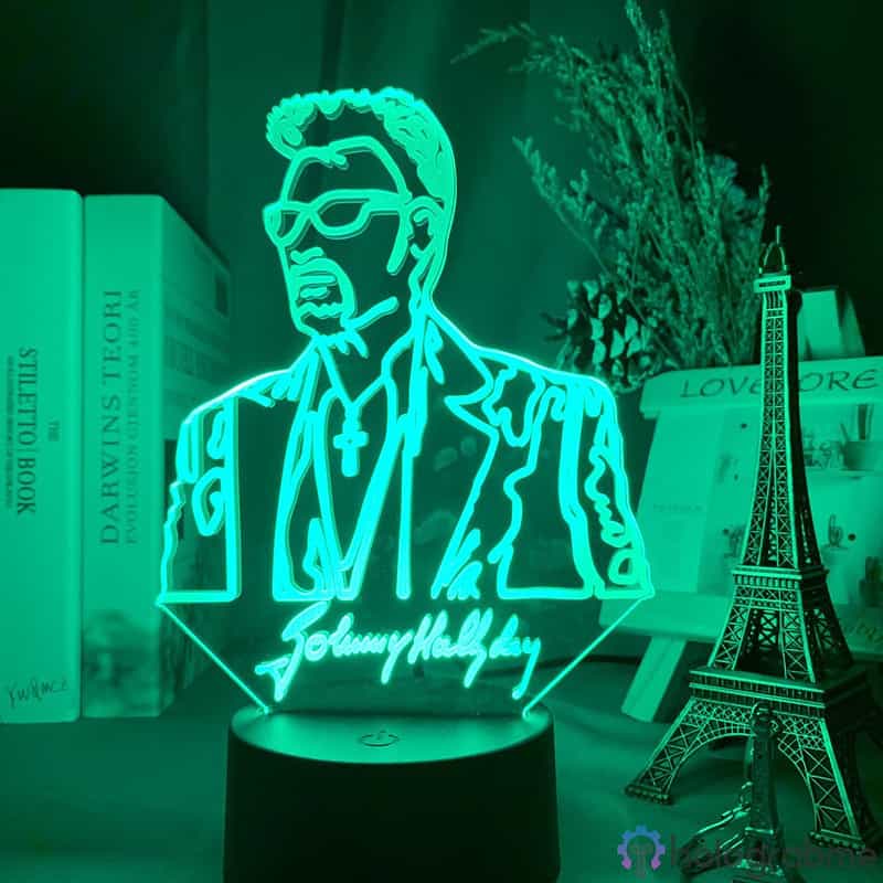 Lampe 3D Johnny Hallyday Jeune 4