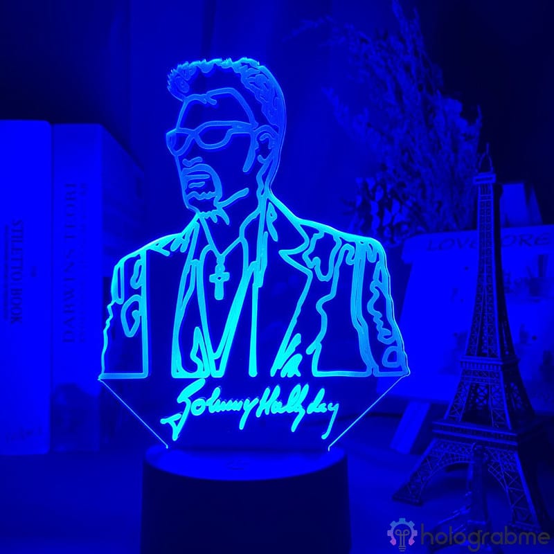 Lampe 3D Johnny Hallyday Jeune 5