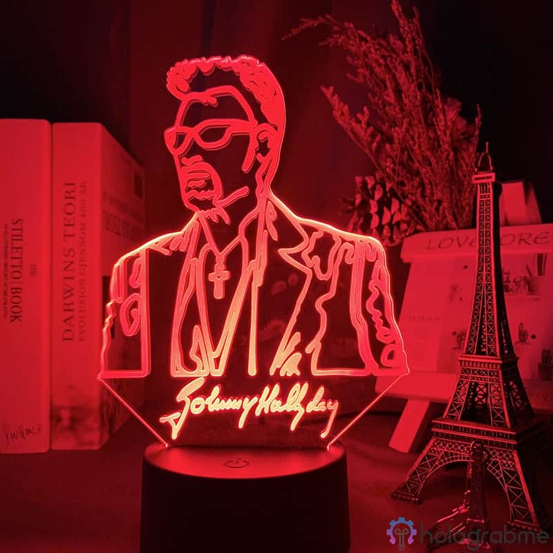 Lampe 3D Johnny Hallyday Jeune 7