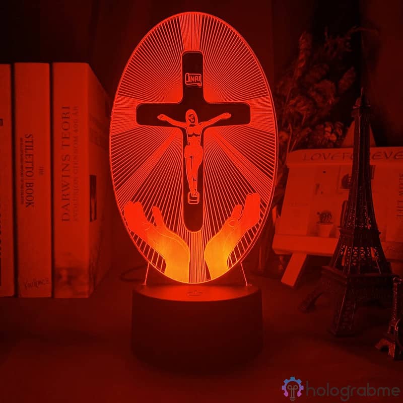 Lampe 3D La Croix de Jesus 1
