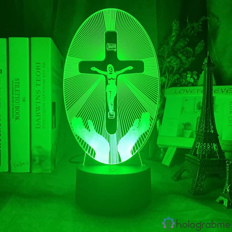 Lampe 3D La Croix de Jesus 2