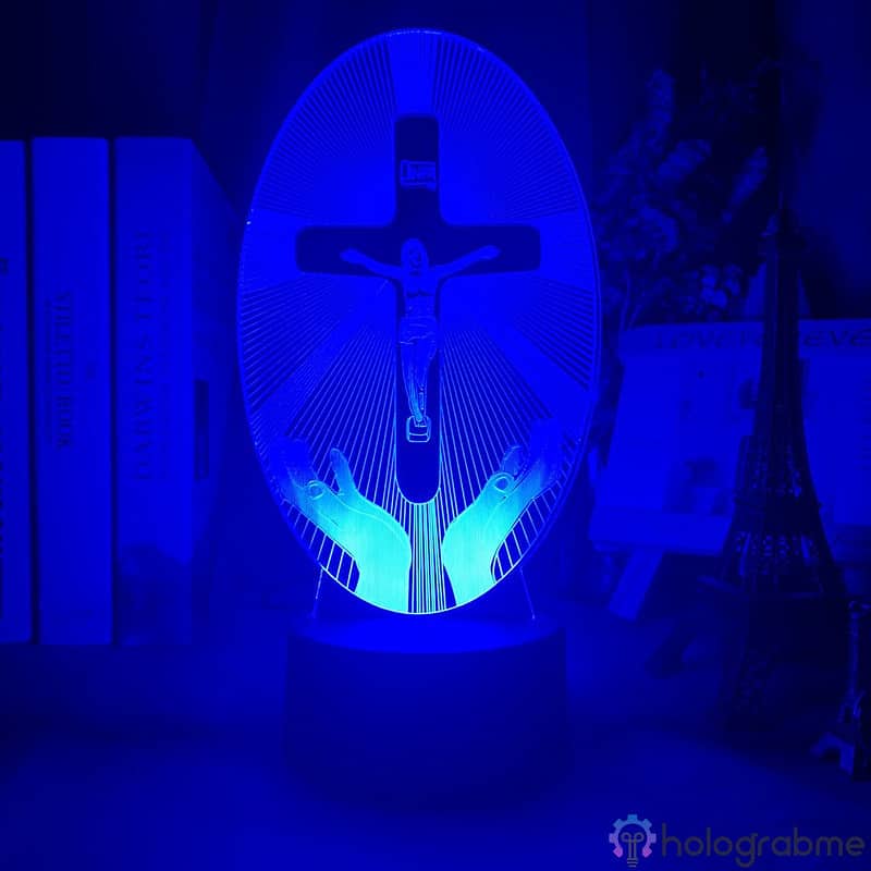Lampe 3D La Croix de Jesus 3