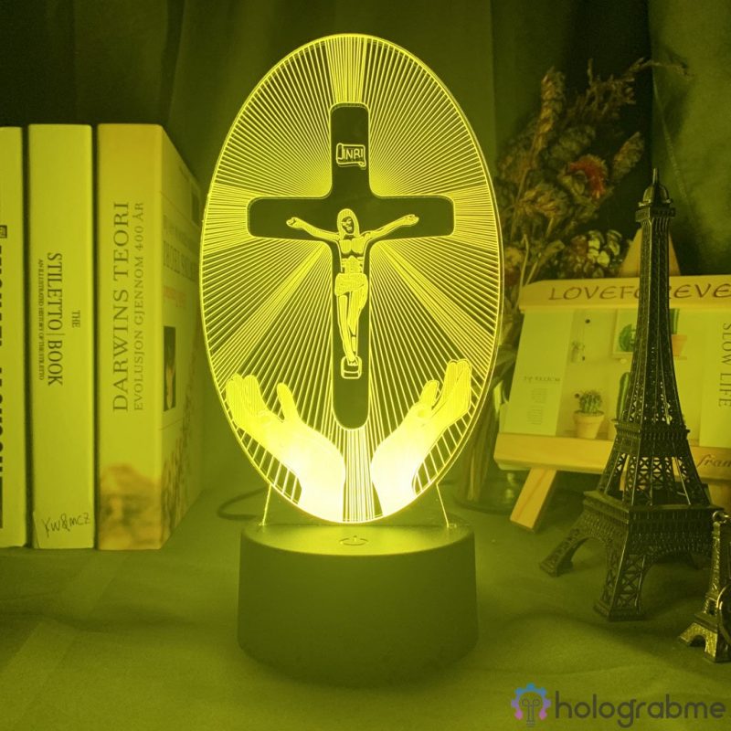 Lampe 3D La Croix de Jesus 5