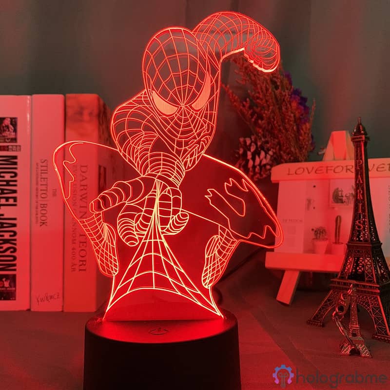 Lampe 3D Lance Toile Spiderman 3