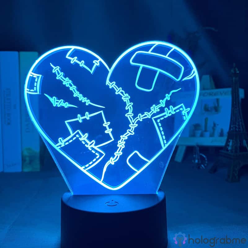 Lampe 3D Le Coeur Cousu 6