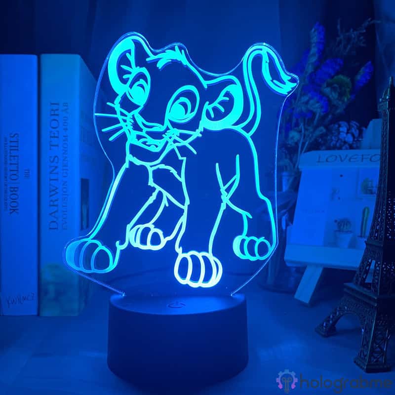 Lampe 3D Le Roi Lion Simba 3