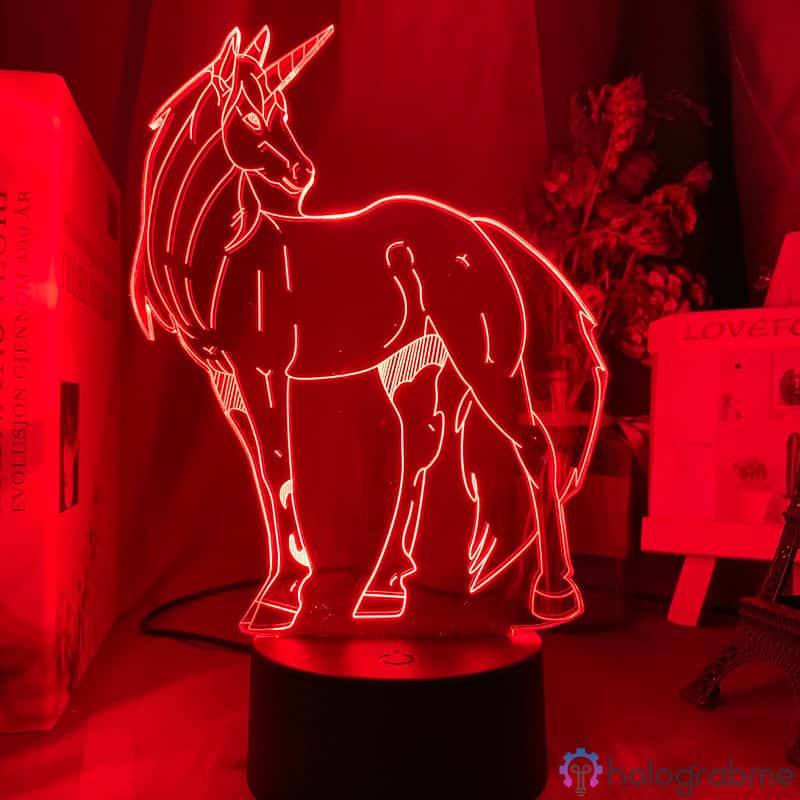 Lampe 3D Licorne 1