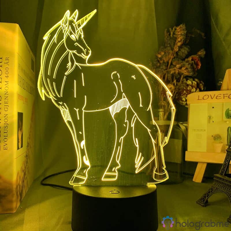 Lampe 3D Licorne 5