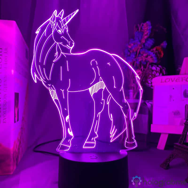 Lampe 3D Licorne 7