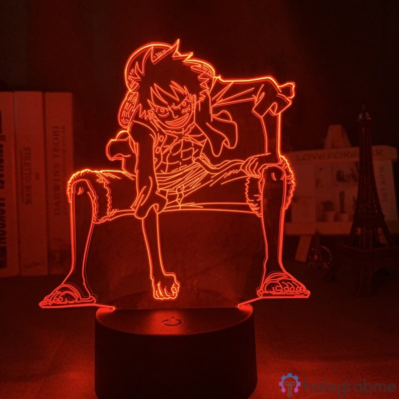 Lampe 3D Luffy en colere 1