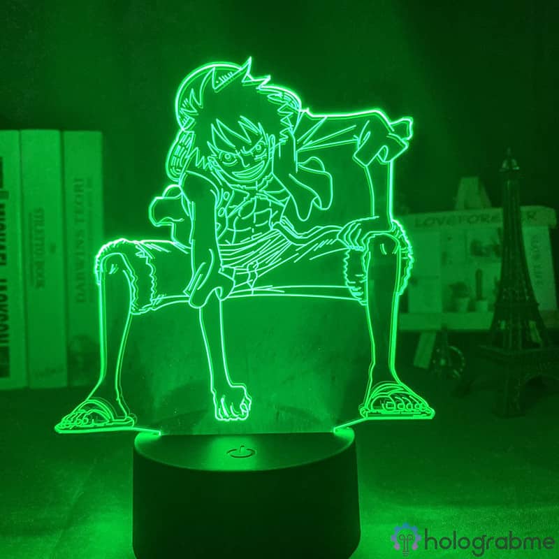 Lampe 3D Luffy en colere 2