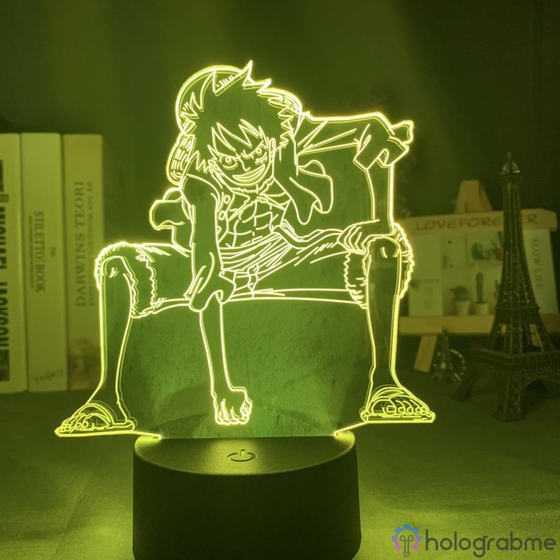 Lampe 3D Luffy en colere 5