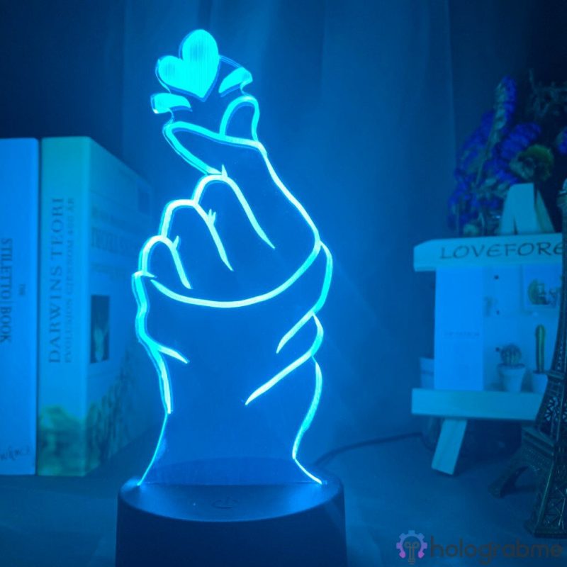 Lampe 3D Main Coeur 4