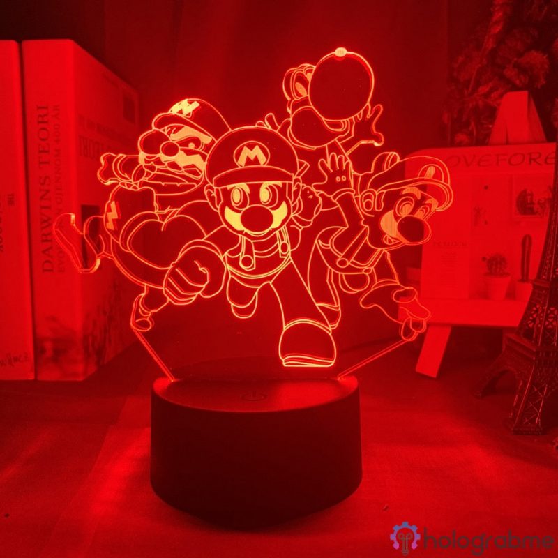 Lampe 3D Mario et ses amis 1