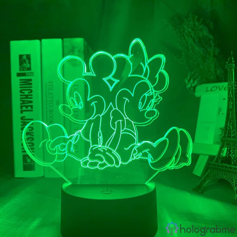 Lampe 3D Mickey et Minnie 4