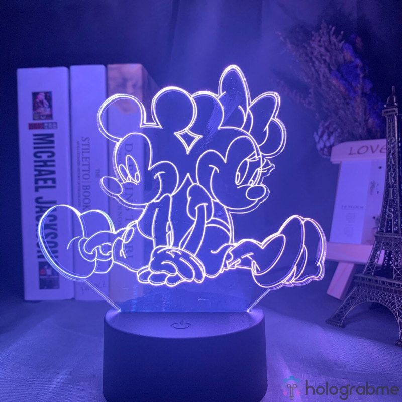 Lampe 3D Mickey et Minnie 5