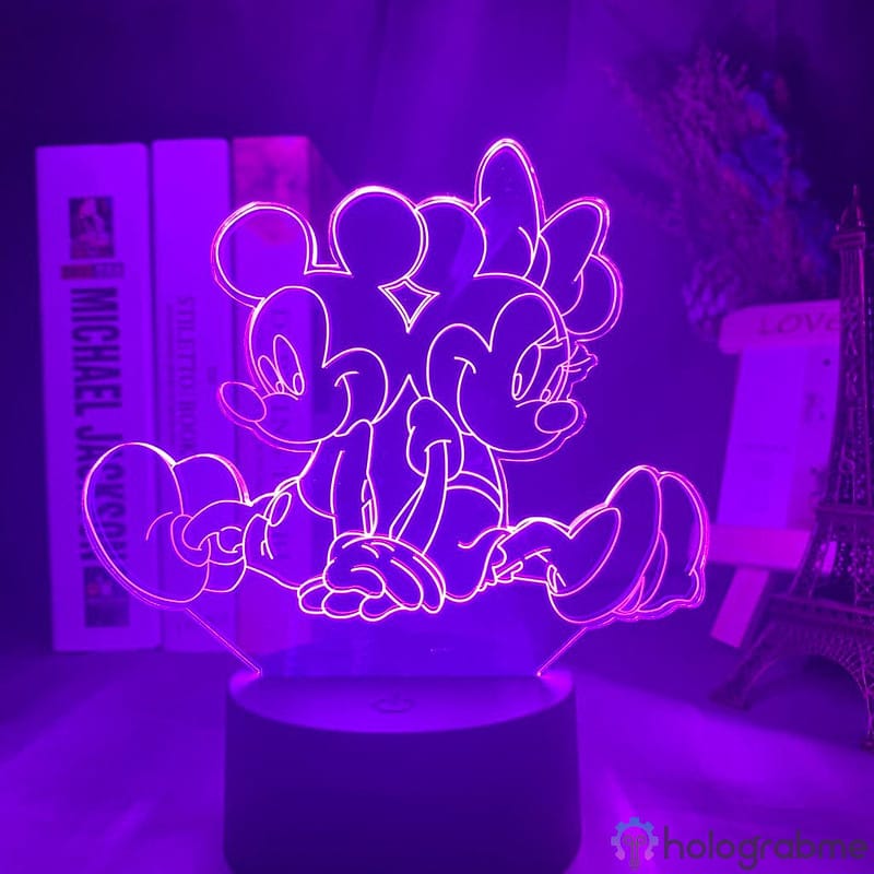 Lampe 3D Mickey et Minnie 6