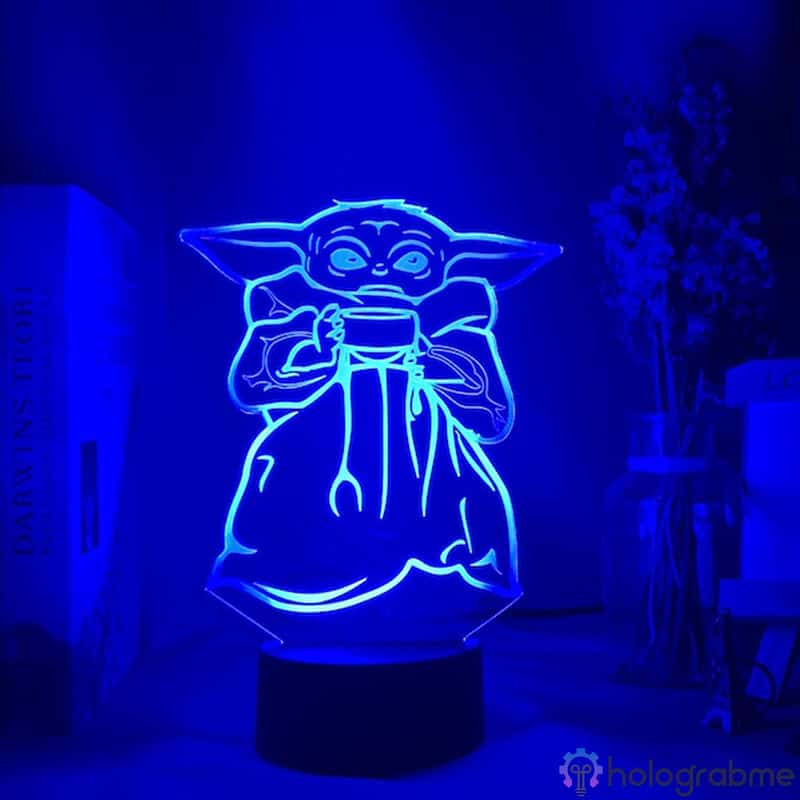 Lampe 3D Mini Yoda 1
