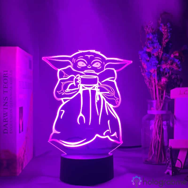 Lampe 3D Mini Yoda 2