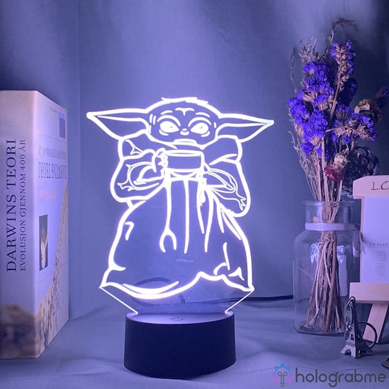Lampe 3D Mini Yoda 3