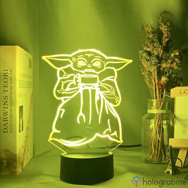 Lampe 3D Mini Yoda 6