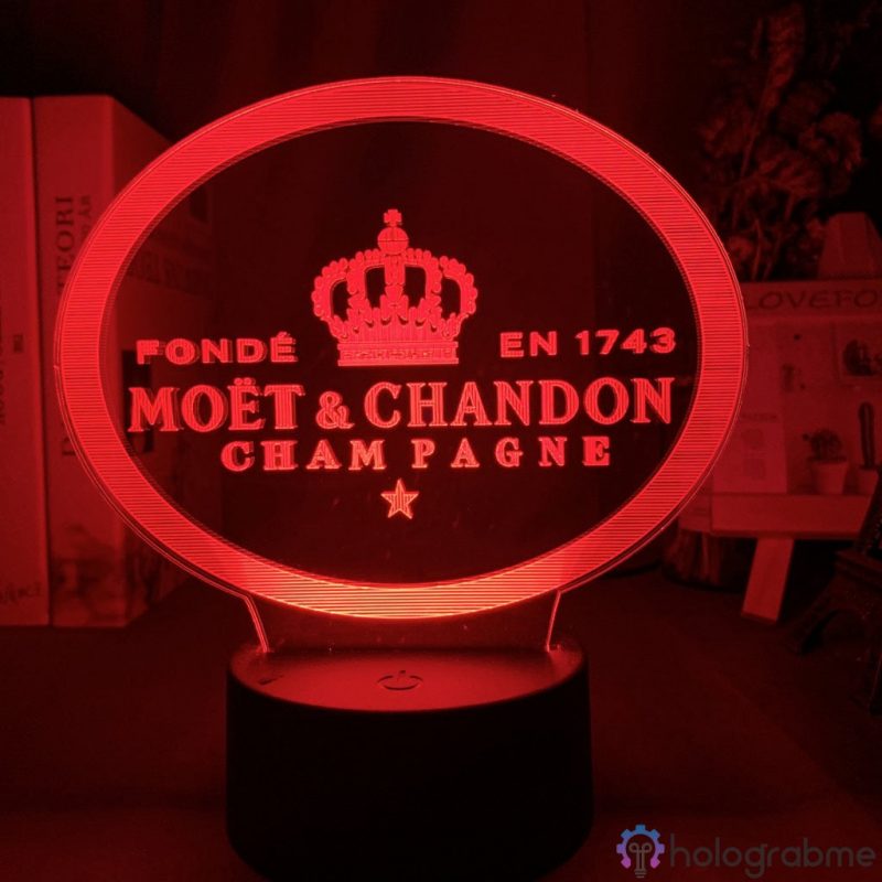 Lampe 3D Moet Chandon 1
