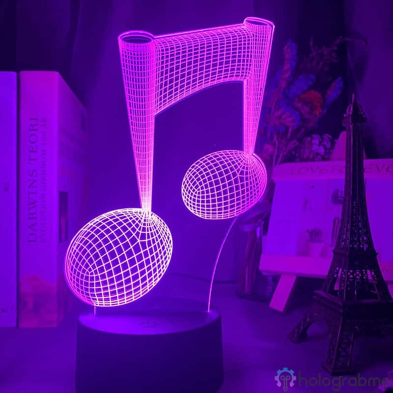 Lampe 3D Note de Musique 6