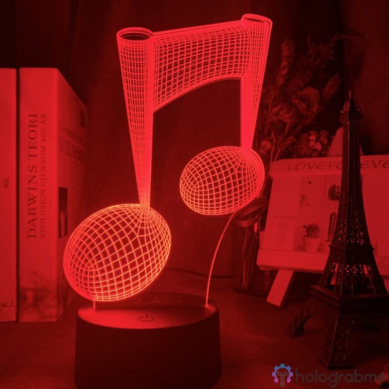 Lampe 3D Note de Musique 7