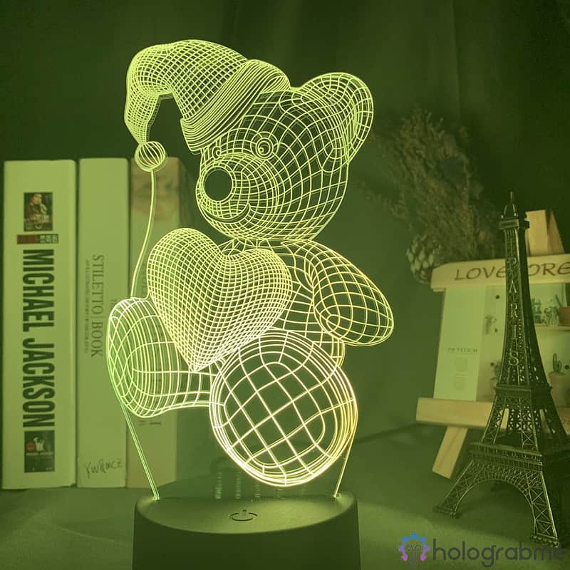 Lampe 3D Nounours Calin 3