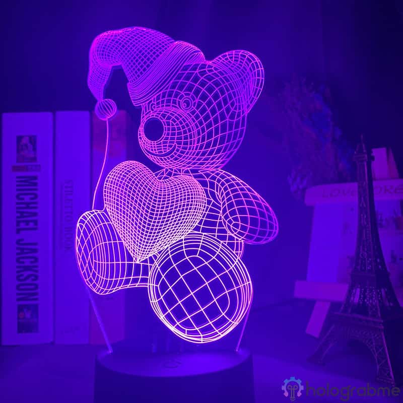 Lampe 3D Nounours Calin 5