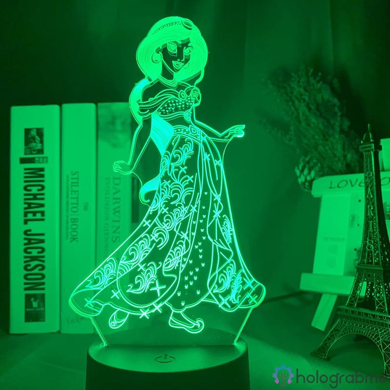 Lampe 3D Princesse Jasmine 2