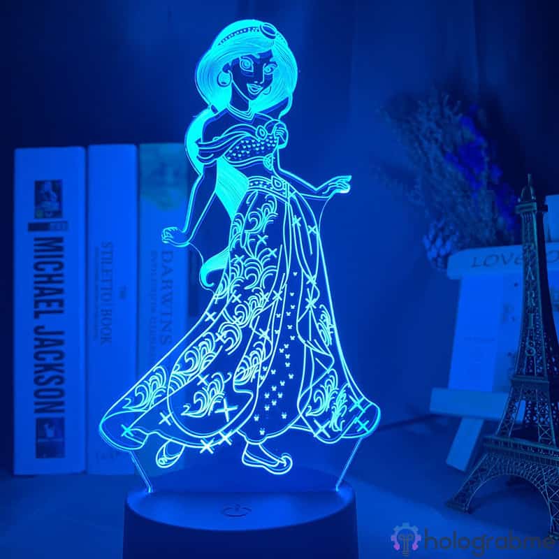 Lampe 3D Princesse Jasmine 6