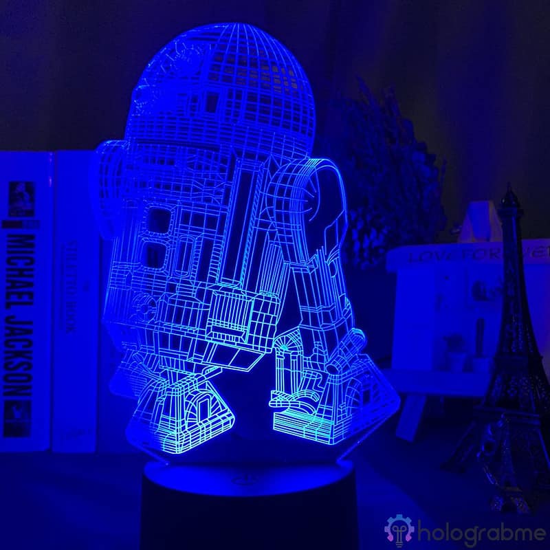 Lampe 3D R2 D2 1