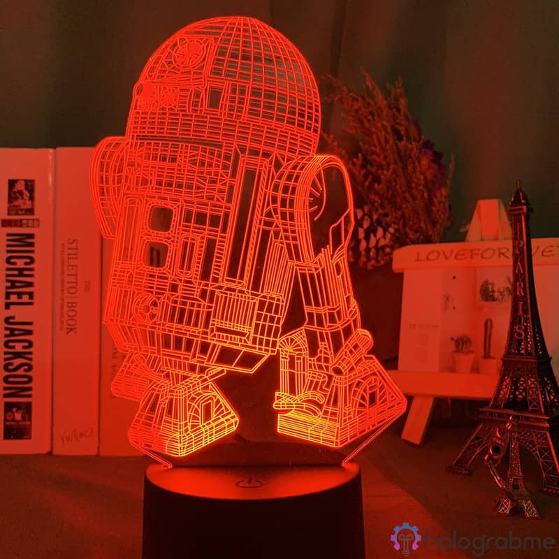 Lampe 3D R2 D2 5