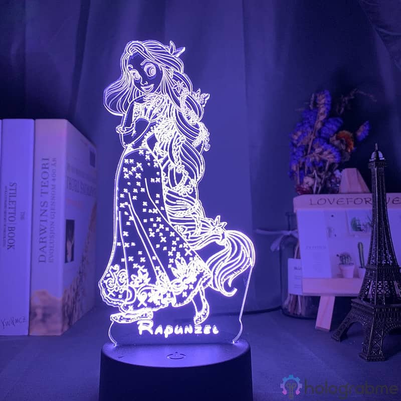Lampe 3D Raiponce 4