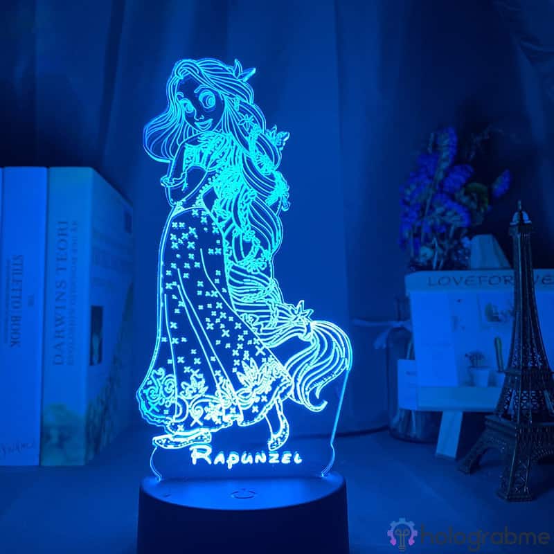 Lampe 3D Raiponce 6