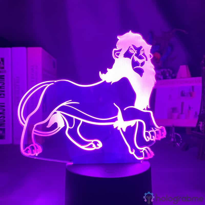 Lampe 3D Scar Roi Lion 7