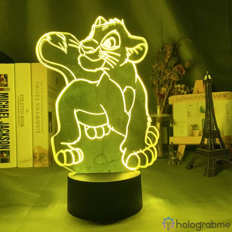 Lampe 3D Simba Disney 5