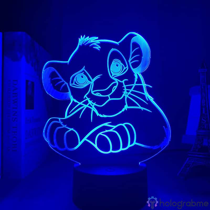 Lampe 3D Simba Roi Lion 3